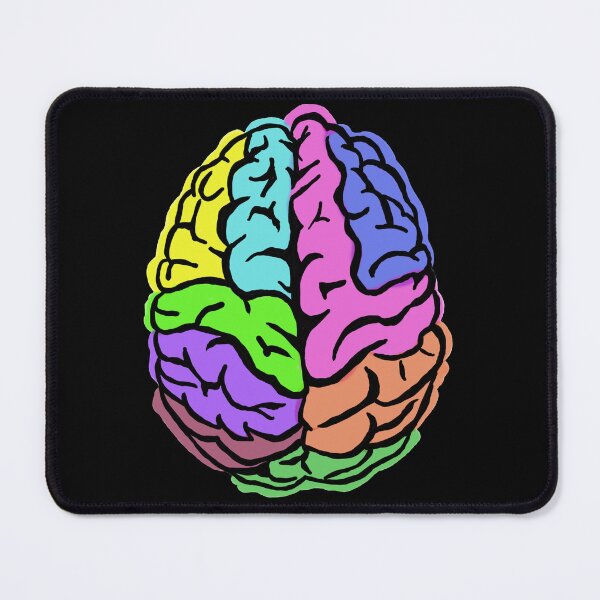 Artikelvorschau, Brain colorful - mindfulness; Gehirn, bunt, Achtsamkeit entworfen und verkauft von EmmisWorld.