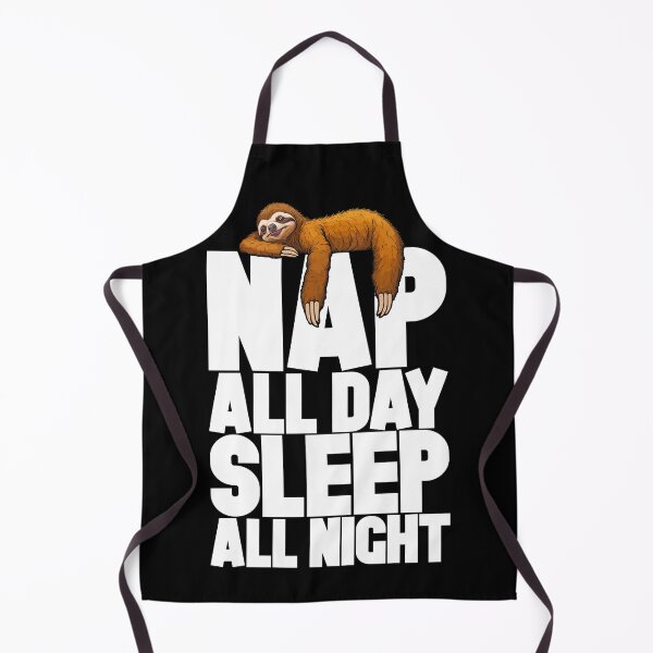 Item preview, Nap All Day Sleep All Night Funny Cute Lazy Sleepy Sloth designed and sold by GrandeDuc.