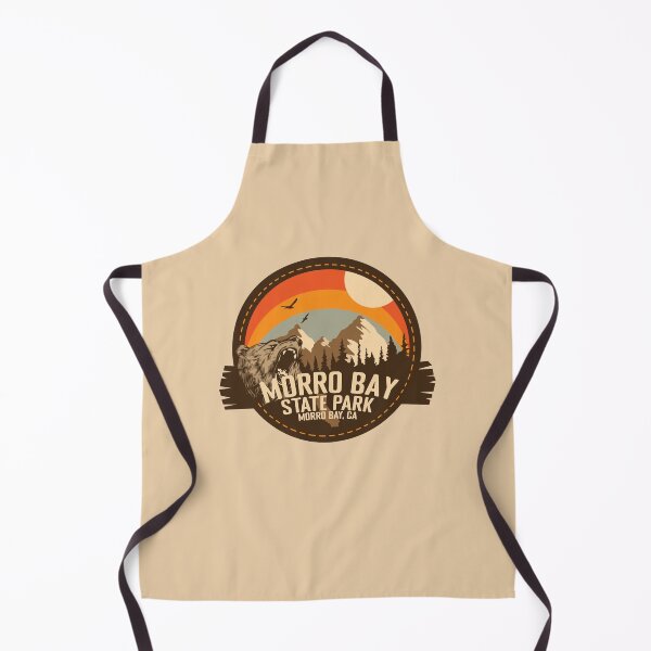 Item preview, Morro Bay State Park California - CA Retro Souvenir Badge designed and sold by mountainfad.