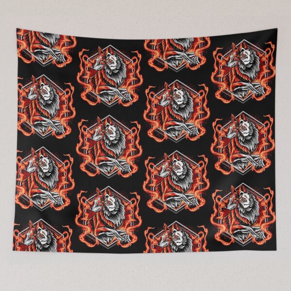 Item preview, colorful fox kisune, fox kisune in fire, fox and fire designed and sold by GreyStanzione1.