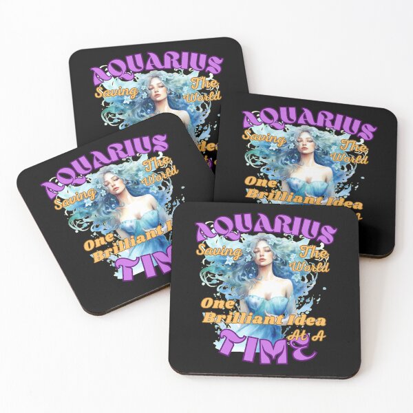 Item preview, Aquarius: Saving The World One Brilliant Idea At A Time. aquarius facts designed and sold by ZodiacWonders.