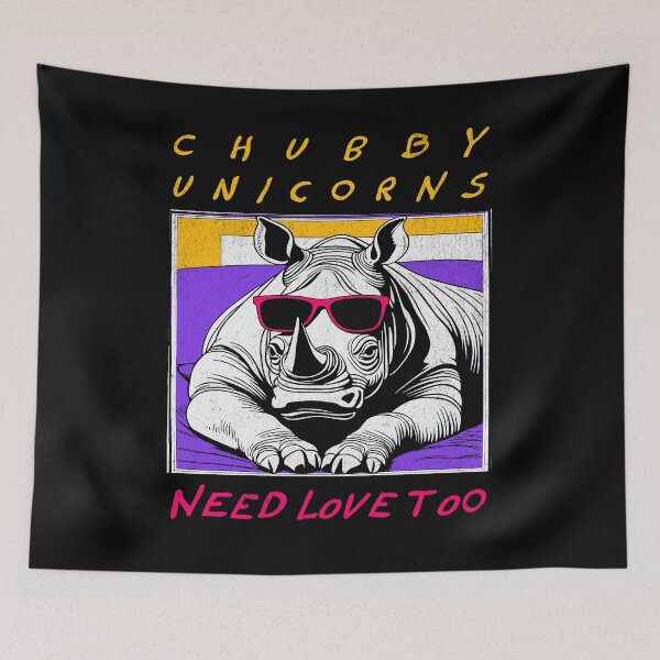 Item preview, Chubby Unicorns Need Love Too designed and sold by Hugo Bloke.