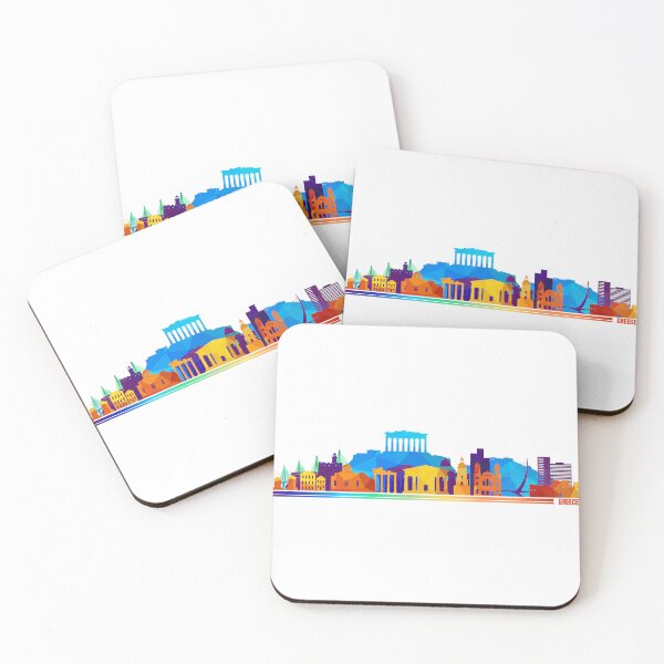 Item preview, Greece Colorful Skyline designed and sold by royumi.