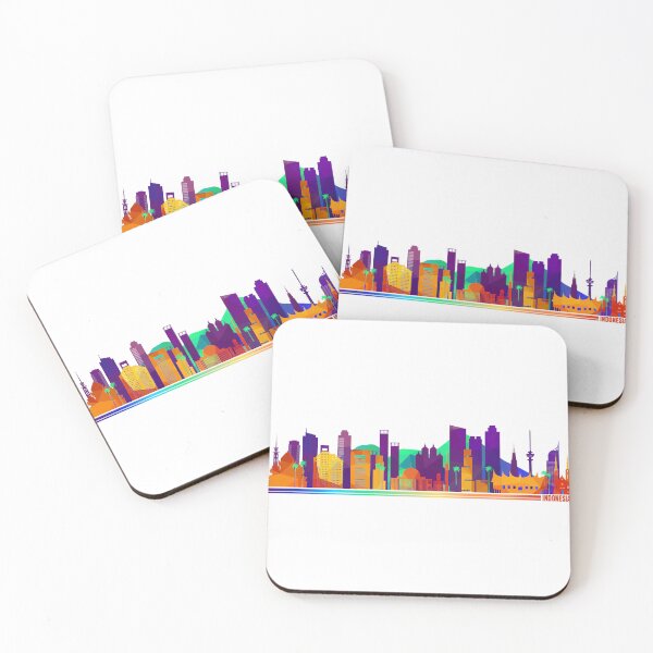 Item preview, Indonesia Colorful Skyline designed and sold by royumi.