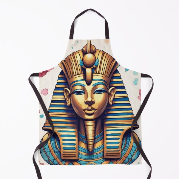 Item preview, an egyptian pharaoh mask surrounded by flowers designed and sold by Enga6.