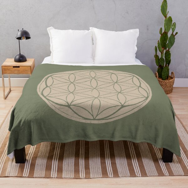 Artikelvorschau, Flower of Life Linocut - Dove + Sage entworfen und verkauft von Irene Estelle.