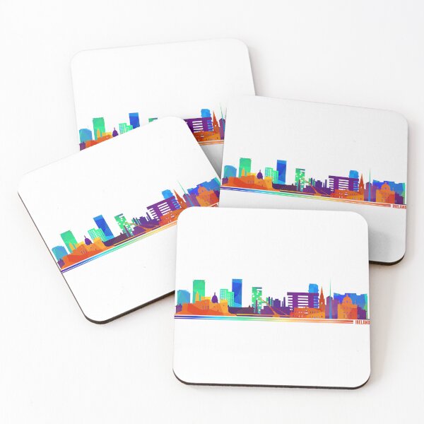 Item preview, Ireland Colorful Skyline designed and sold by royumi.
