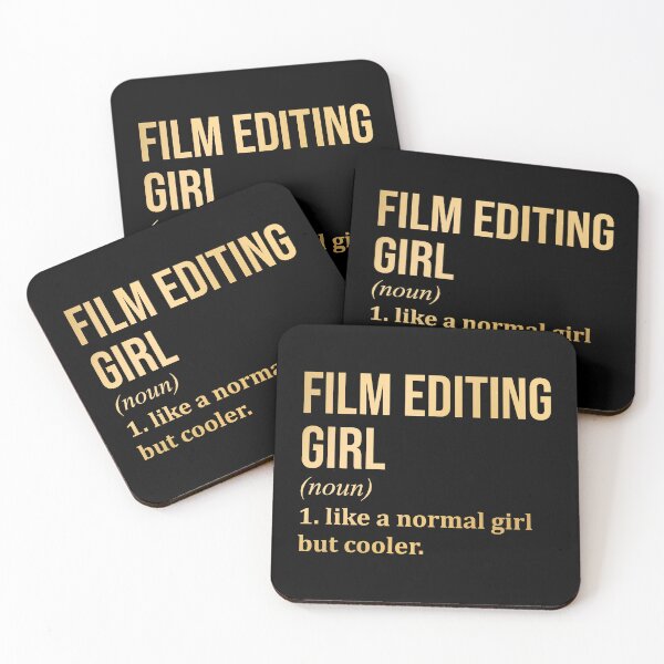 Item preview, Film Editing Girl Definition Film Editor in Gold designed and sold by XCIV.