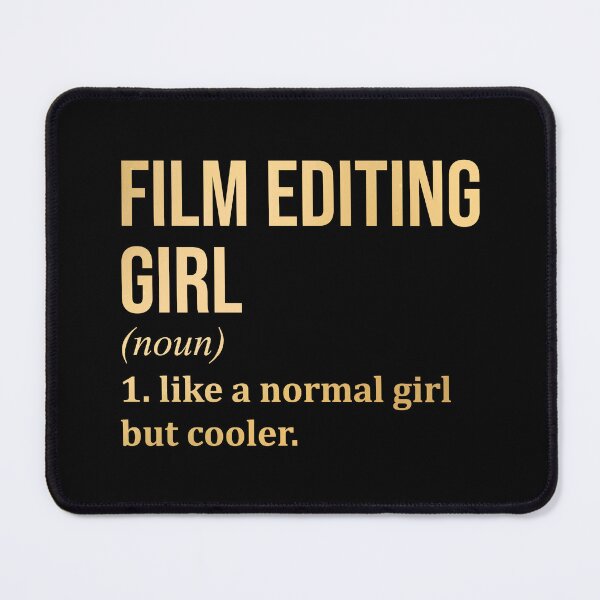 Item preview, Film Editing Girl Definition Film Editor in Gold designed and sold by XCIV.