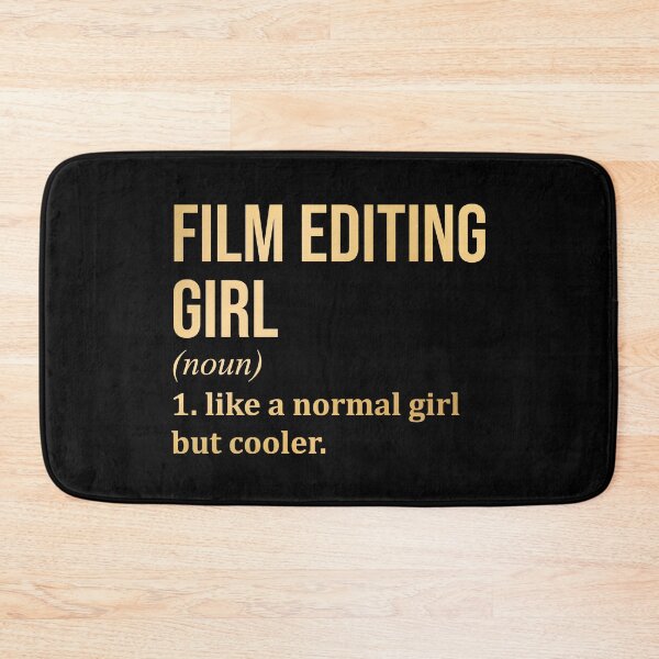 Item preview, Film Editing Girl Definition Film Editor in Gold designed and sold by XCIV.