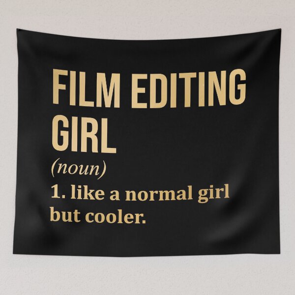 Item preview, Film Editing Girl Definition Film Editor in Gold designed and sold by XCIV.