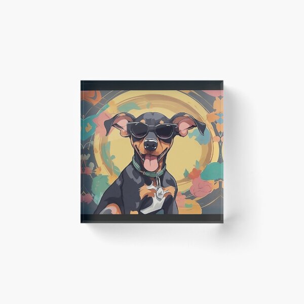 Item preview, Colorful Baby Natural Ear Doberman Dog 01 designed and sold by yourwelcomee.