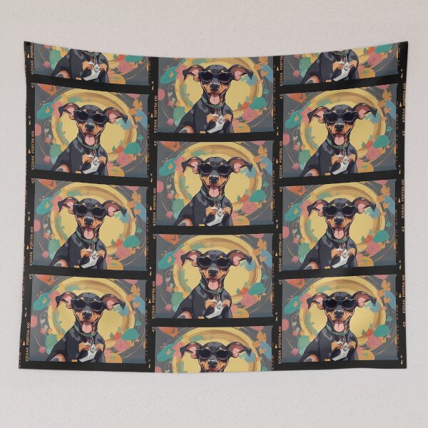 Item preview, Colorful Baby Natural Ear Doberman Dog 01 designed and sold by yourwelcomee.