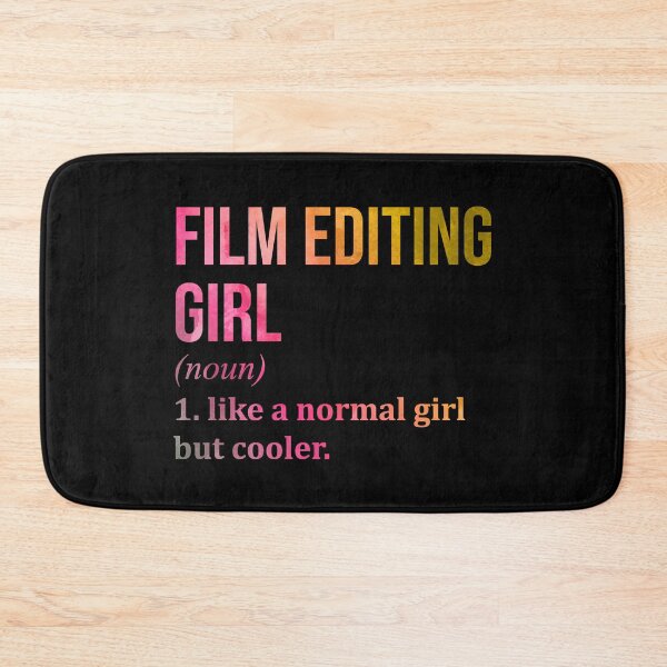 Item preview, Film Editing Girl Definition Film Editor in Watercolor designed and sold by XCIV.