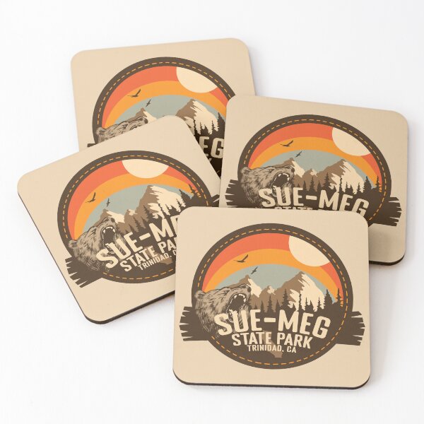 Item preview, Sue-meg State Park California - CA Retro Souvenir Badge designed and sold by mountainfad.