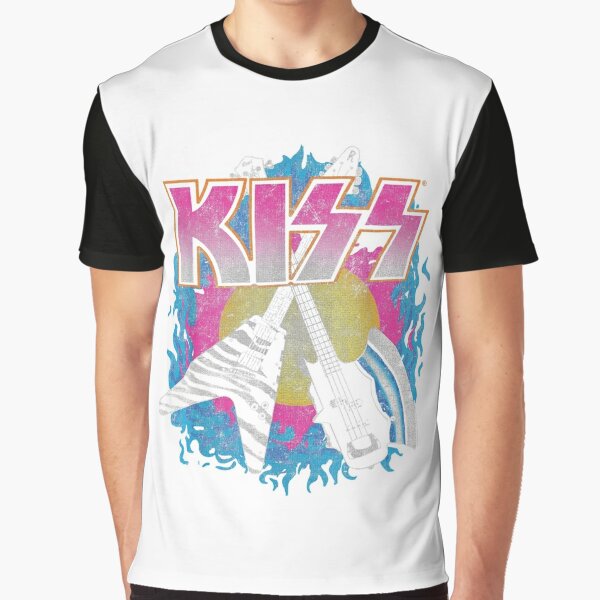 KISS T-Shirt Farewell Tour Silver Metallic tee (Medium) [Apparel]