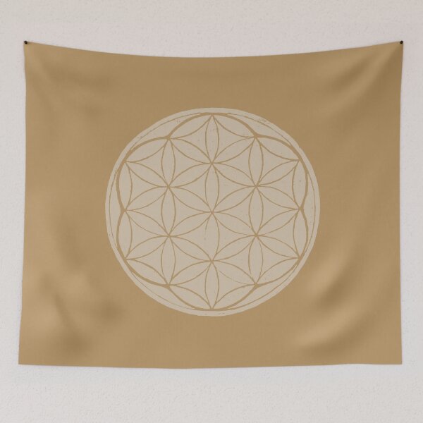 Artikelvorschau, Flower of Life Linocut - Dove + Fawn entworfen und verkauft von Irene Estelle.