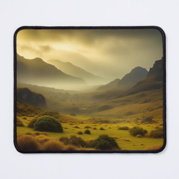 Item preview, Hills of the highlands with misty fog designed and sold by ACEGDesign.