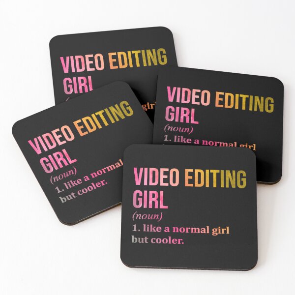 Item preview, Video Editing Girl Definition Video Editor in Watercolor designed and sold by XCIV.
