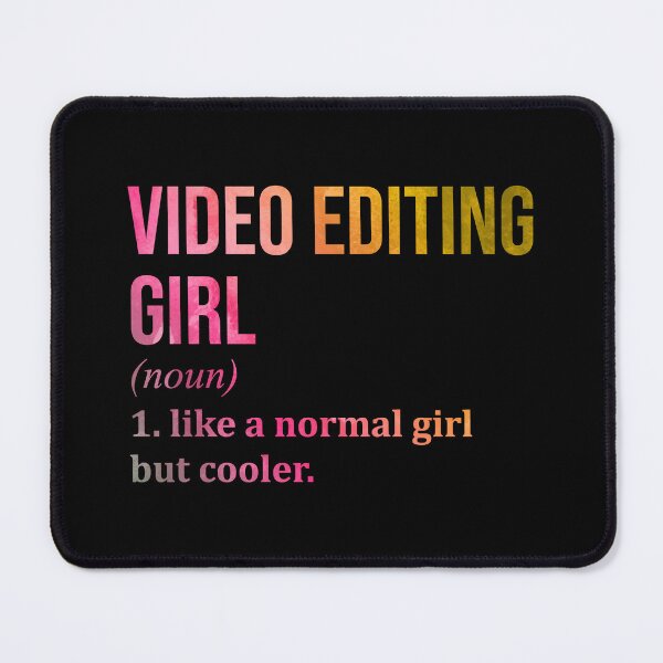 Item preview, Video Editing Girl Definition Video Editor in Watercolor designed and sold by XCIV.