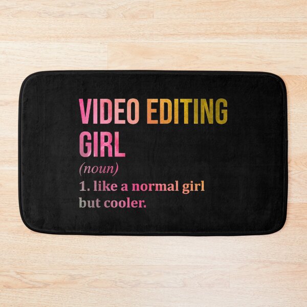 Item preview, Video Editing Girl Definition Video Editor in Watercolor designed and sold by XCIV.