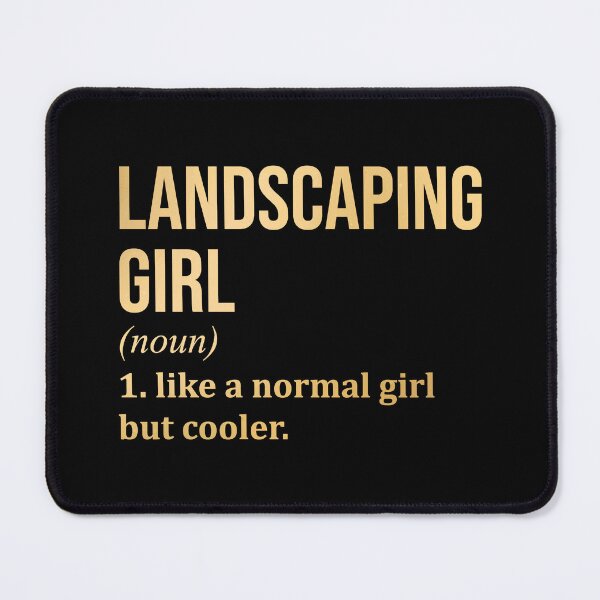 Item preview, Landscaping Girl Definition Landscaper in Gold designed and sold by XCIV.