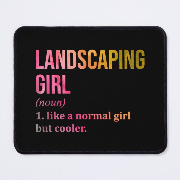 Item preview, Landscaping Girl Definition Landscaper in Watercolor designed and sold by XCIV.