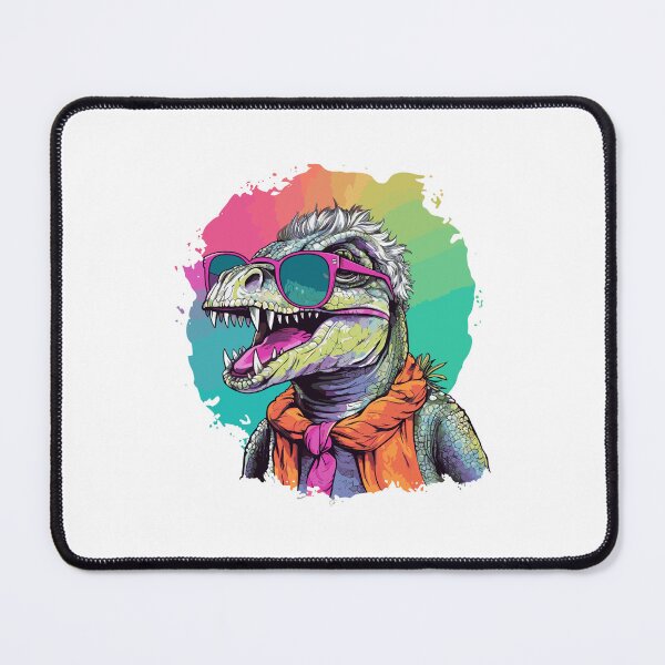 Item preview, colorful dinosaur, watercolor dinosaur, colorful women dinosaur designed and sold by GreyStanzione1.