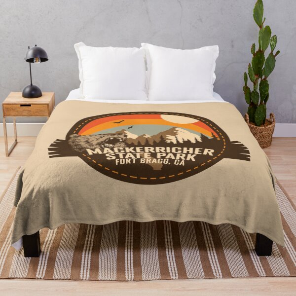 Item preview, MacKerricher State Park California - CA Retro Souvenir Badge designed and sold by mountainfad.