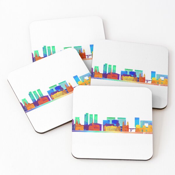 Item preview, Luxemburg Colorful Skyline designed and sold by royumi.