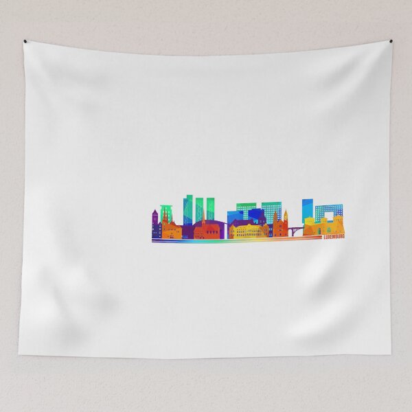 Item preview, Luxemburg Colorful Skyline designed and sold by royumi.
