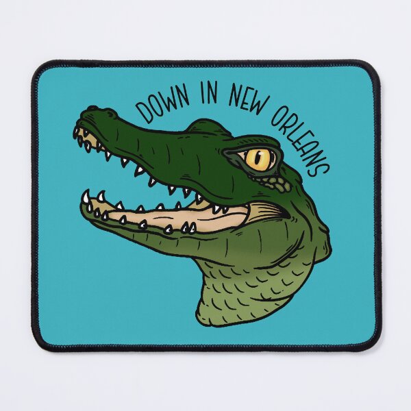 Item preview, Down In New Orleans Gator designed and sold by SwamplandVamp.