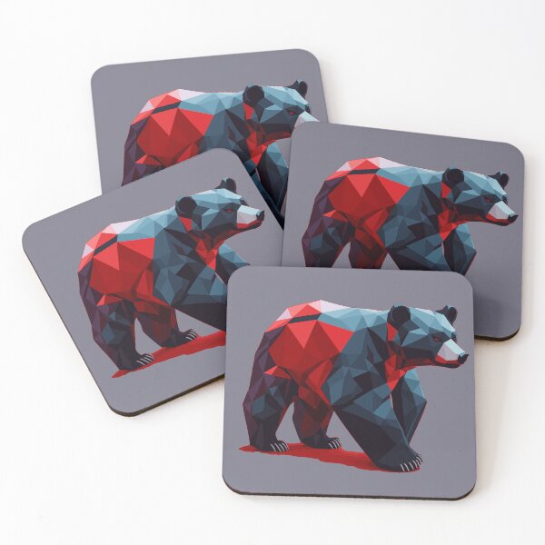 Item preview, Geometric Bear Red designed and sold by FocusChillax.
