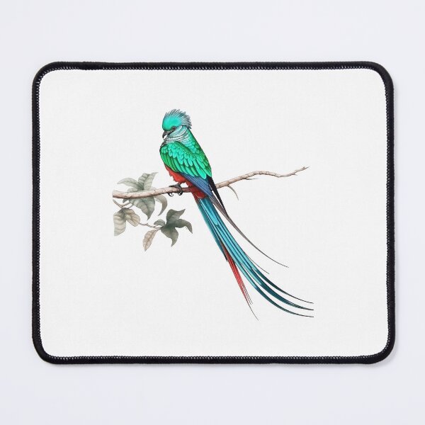 Item preview, colorful resplendent quetzal, watercolor resplendent quetzal, resplendent quetzal designed and sold by GreyStanzione1.