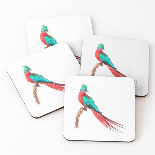 Item preview, colorful resplendent quetzal, watercolor resplendent quetzal, resplendent quetzal designed and sold by GreyStanzione1.