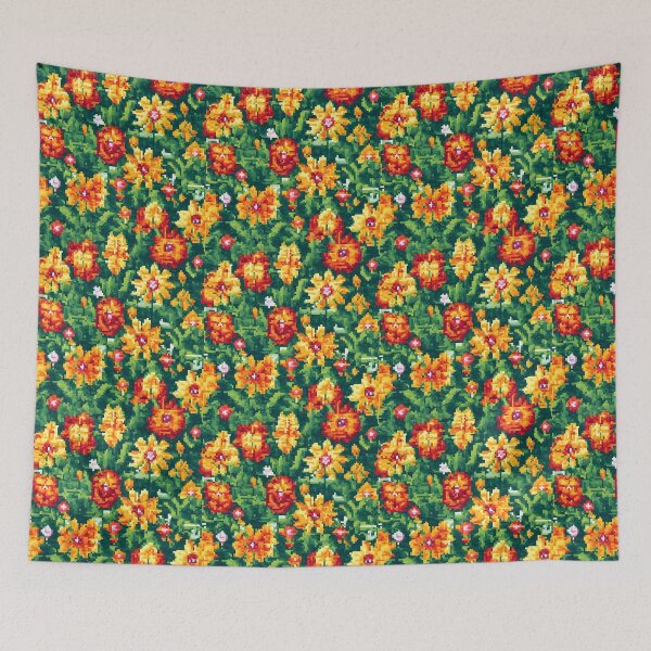 Item preview, textile and wallpaper patterns. a printable digital illustration work. floral print designs. designed and sold by APHIDAT-TA.