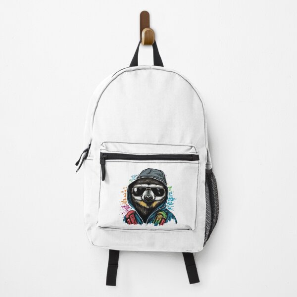 Item preview, colorful sloth, sloth with sunglasses headphones, watercolor sloth designed and sold by GreyStanzione1.
