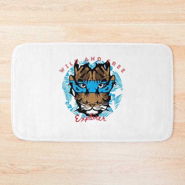 Item preview, wild and free tiger head, watercolor tiger head, colorful tiger head designed and sold by GreyStanzione1.
