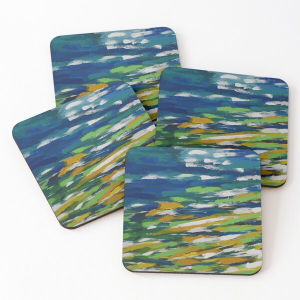 Item preview, Abstract sea colors pattern designed and sold by mariya-ivanova.