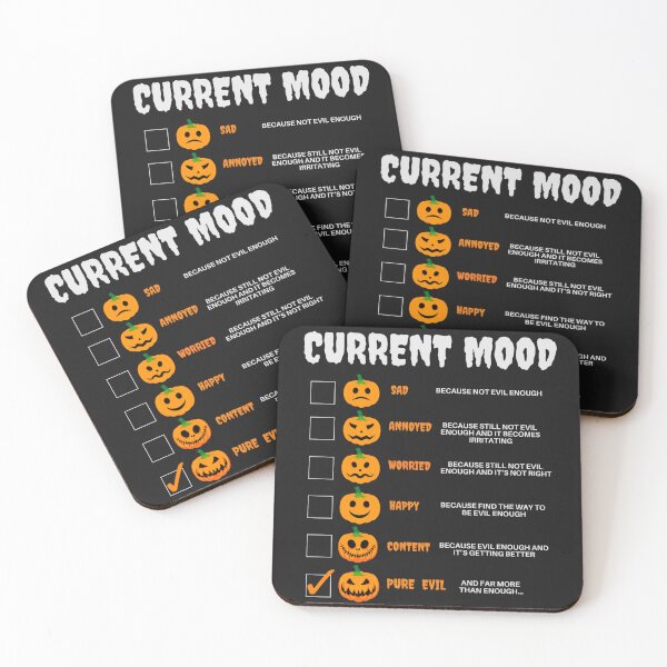 Item preview, Current Mood Funnny Halloween slogan designed and sold by KlaudiDesignArt.