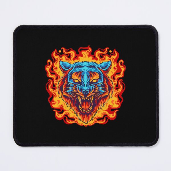 Item preview, angry lion head fire, colorful lion head, lion head fire designed and sold by GreyStanzione1.