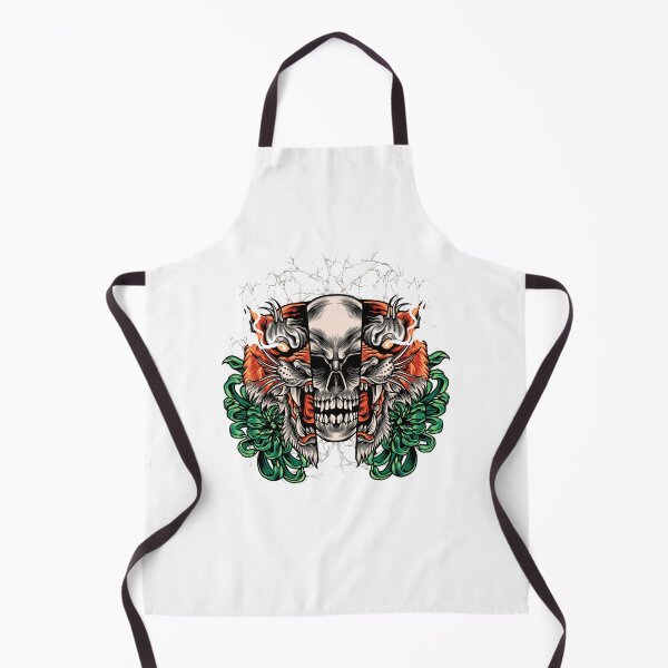 Item preview, tiger skull, colorful tiger skull, scary tiger skull designed and sold by GreyStanzione1.