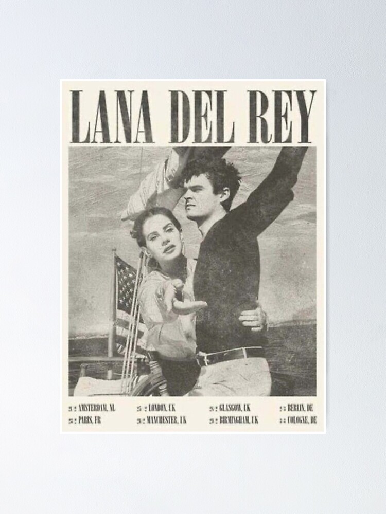 lana del rey playing dangerous minimalist poster