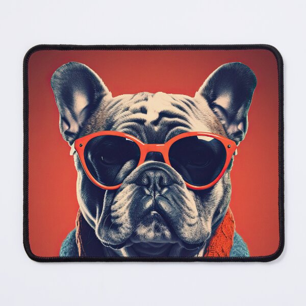 Item preview, Dapper Dog: Red Glasses and Blue Coat designed and sold by krishutd.