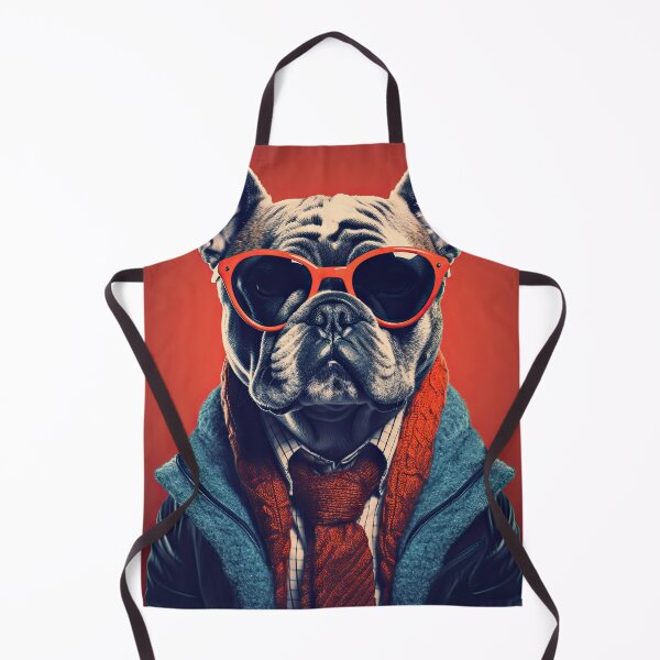 Item preview, Dapper Dog: Red Glasses and Blue Coat designed and sold by krishutd.