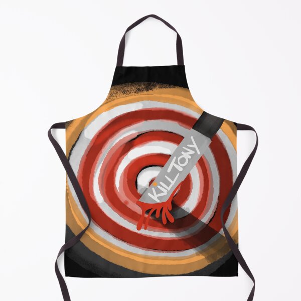 Item preview, Kill Tony Red & Yellow Bullseye With Knife in Watercolor designed and sold by Kill Tony Fan Designs.