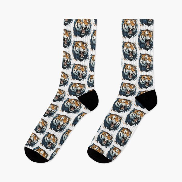 Item preview, colorful tiger head, tiger head roaring, tiger open mouth  designed and sold by GreyStanzione1.