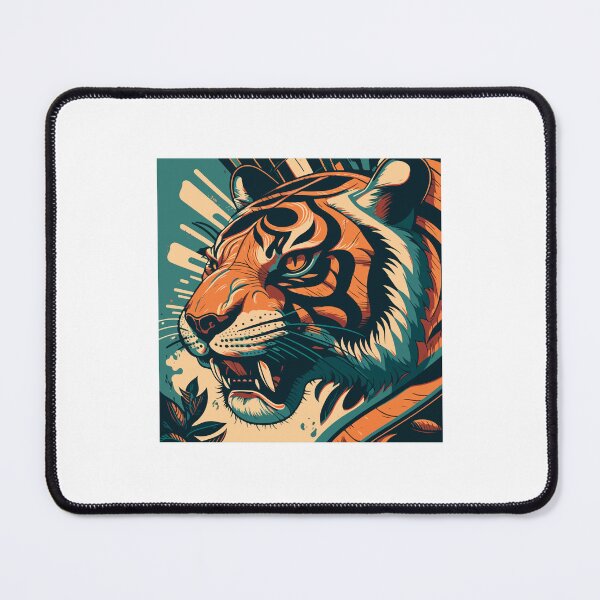 Item preview, colorful lion head, watercolor lion head, yellow blue lion head designed and sold by GreyStanzione1.