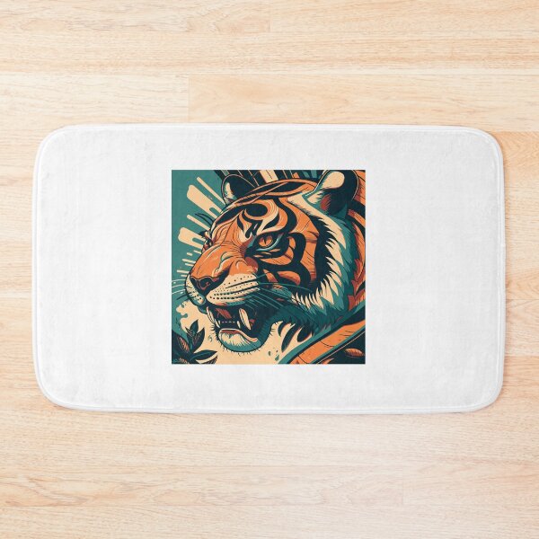 Item preview, colorful lion head, watercolor lion head, yellow blue lion head designed and sold by GreyStanzione1.