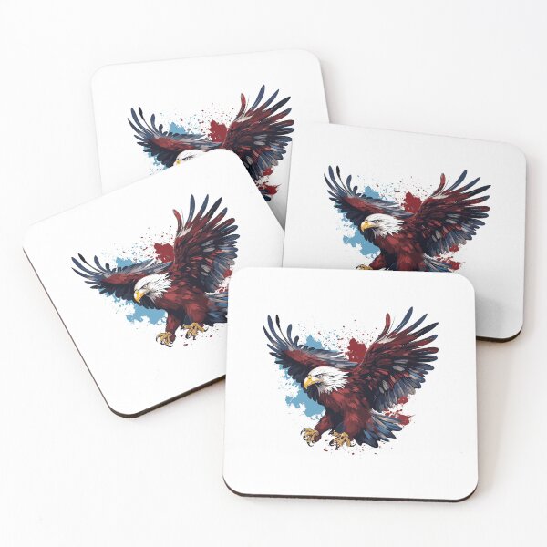 Item preview, colorful eagle, watercolor eagle, eagle flying designed and sold by GreyStanzione1.